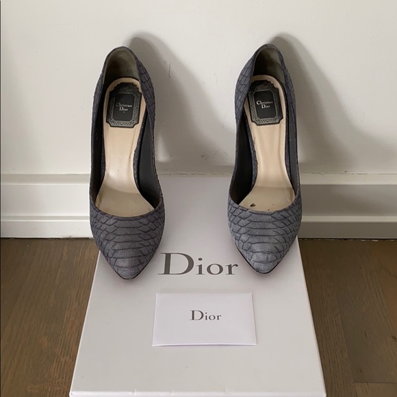 Miss Dior 11CM gray Python pump, 36.5 - Picture 1 of 5